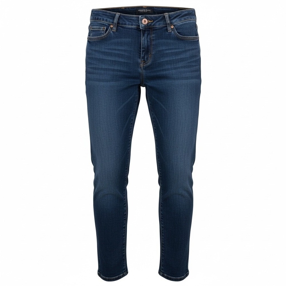 Lucky Brand Lolita Jeans Womens 8/29 Ankle Chenille Blue Denim Skinny Slim New